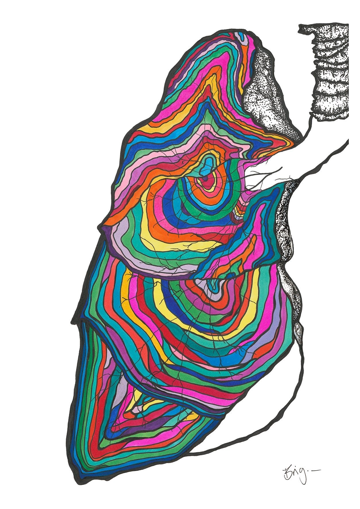 Lungs Anatomy street - Brigitte Gerges