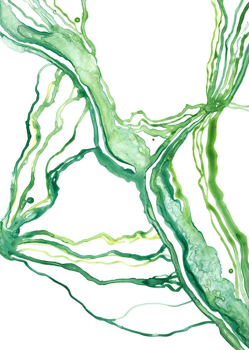 Liquid Hue Green - Brigitte Gerges