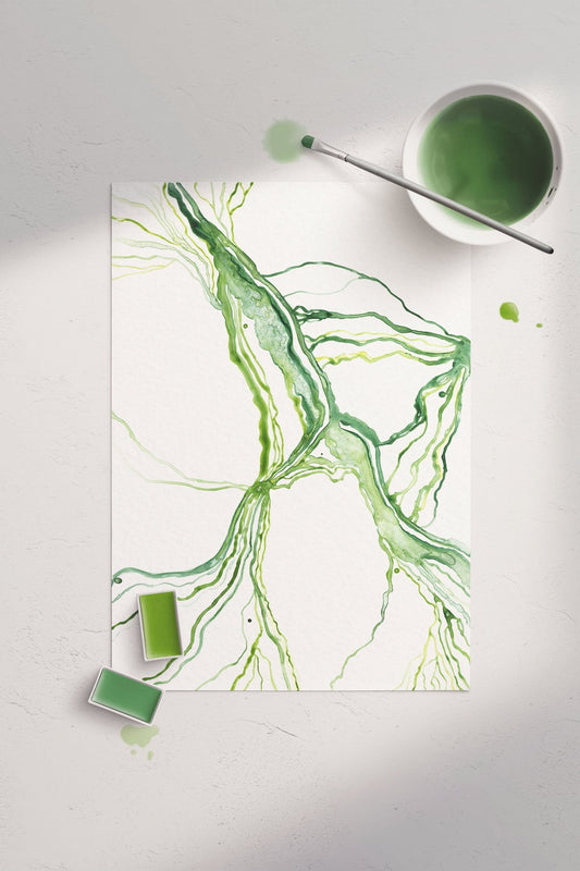 Liquid Hue Green - Brigitte Gerges